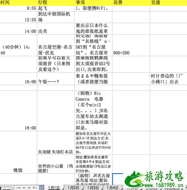 日本自由行旅游需要注意什么 带什么