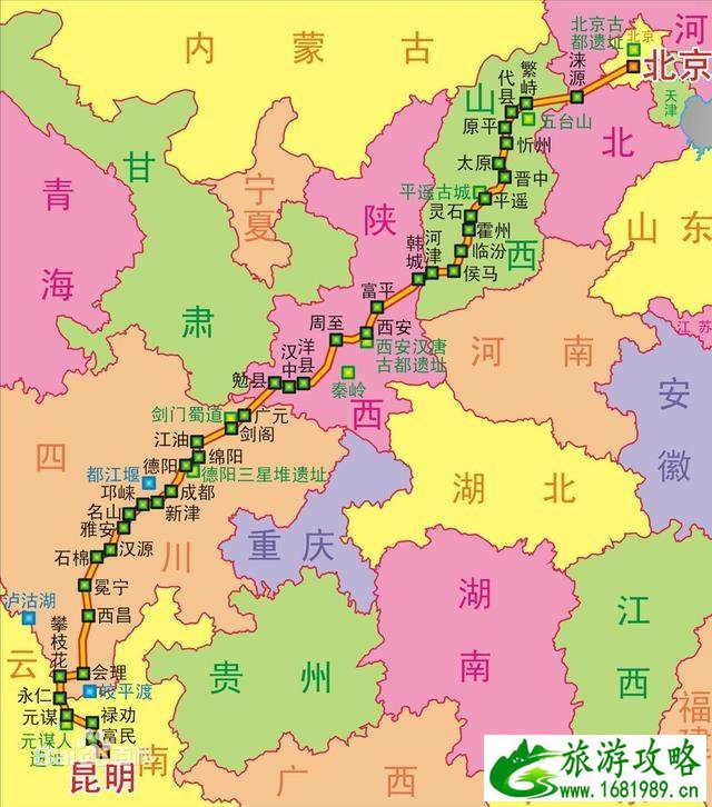 108国道起点跟终点 经过哪些城市-附地图