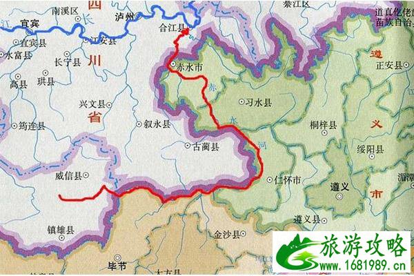 贵州赤水河经过哪些地方 附赤水河地图