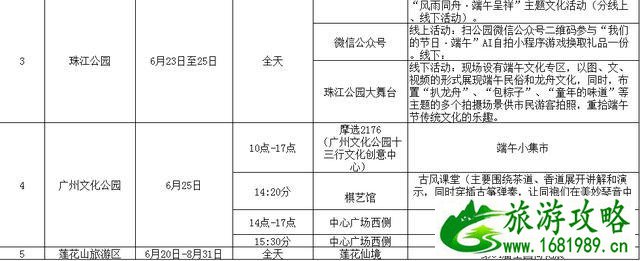 广州端午节公园有什么精彩活动吗 附2020年端午节活动信息