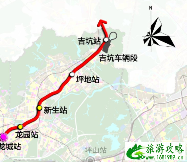 深圳地铁21号线最新线路图-站点位置