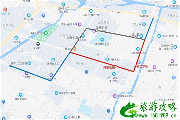 2021温州部分公交路线临时调整