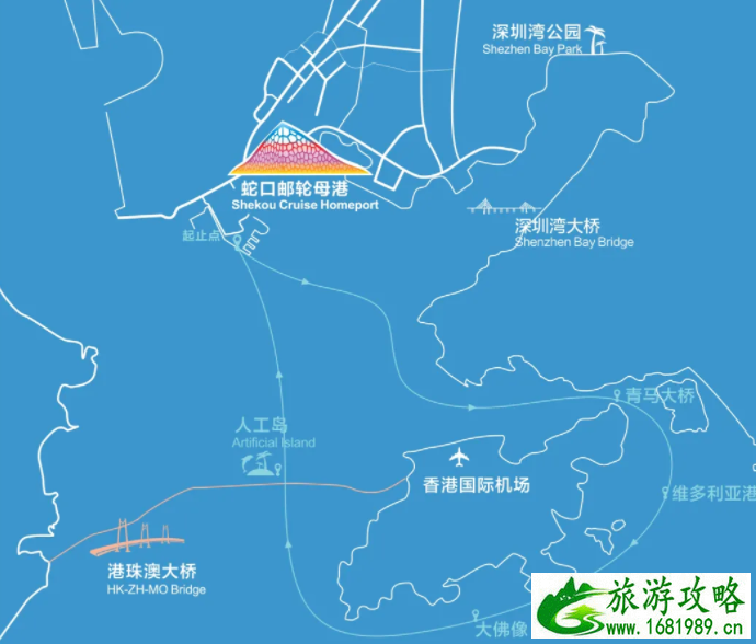 深圳环香港大屿山航线沿途风景介绍2021