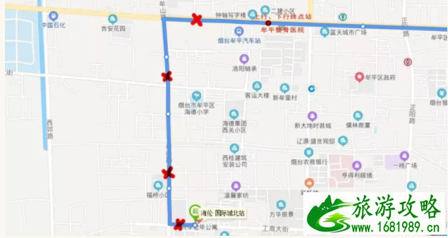 8月30日起烟台多条公交线路临时绕行