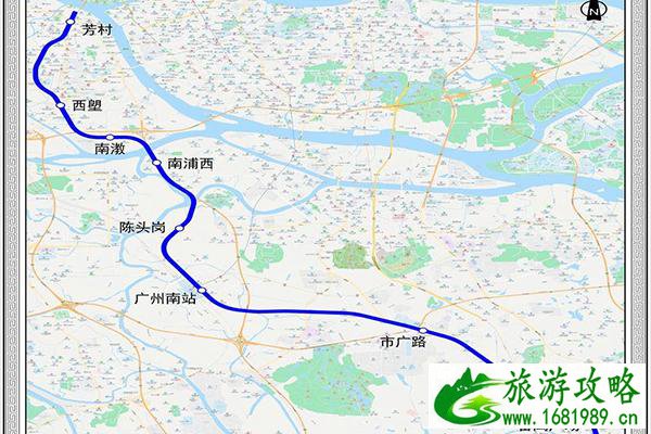 2021广州地铁开通路线