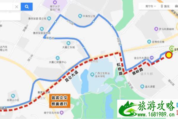 南宁公交线路调整走向