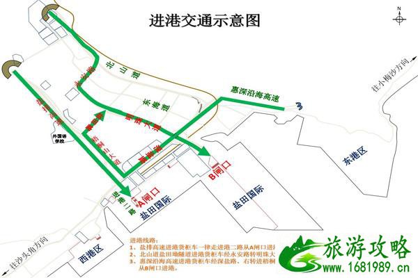 深圳货车进出盐田港码头该怎么走