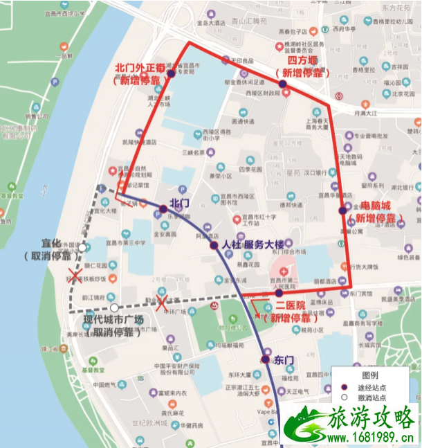 2021宜昌发展大道施工交通管制及公交调整线路