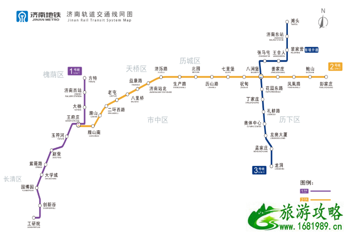 2021济南地铁2号线正式运营时间-换乘票价及线路图