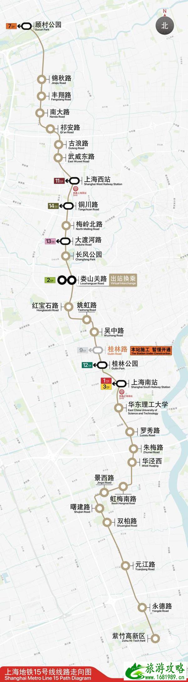 上海地铁15号线什么时候通车-运营时间及站点