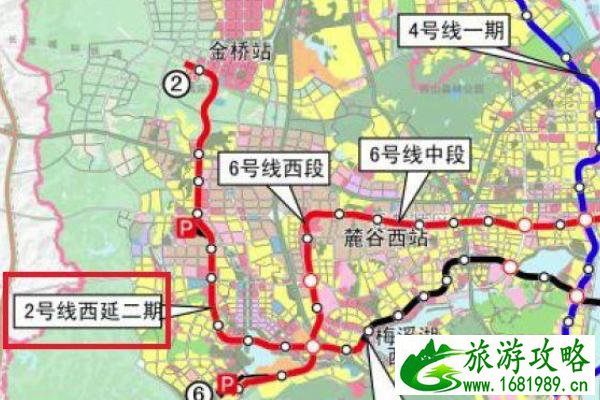 长沙地铁2号线西延线二期具体站点走向 长沙地铁2号线西延线二期最新进展