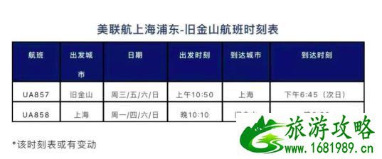 1月国外到中国航班计划汇总