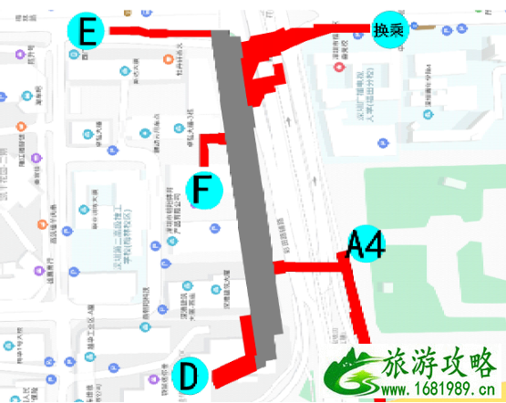 2020深圳地铁10号线站点出入口汇总