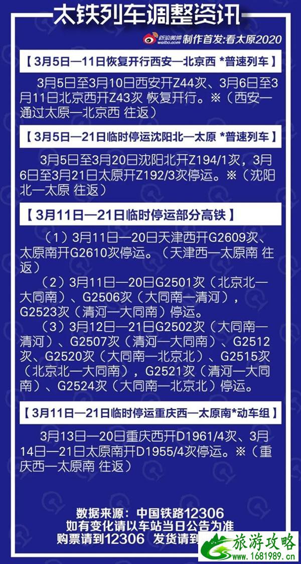 3月北京出京停运及恢复列车