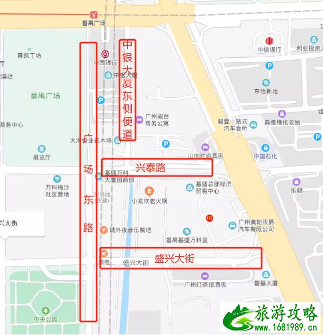 2020年广州迎春花市交通管制时间和路段