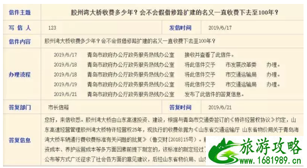 2022胶州湾大桥过桥费多少钱+收费几年 青岛列车运行图调整