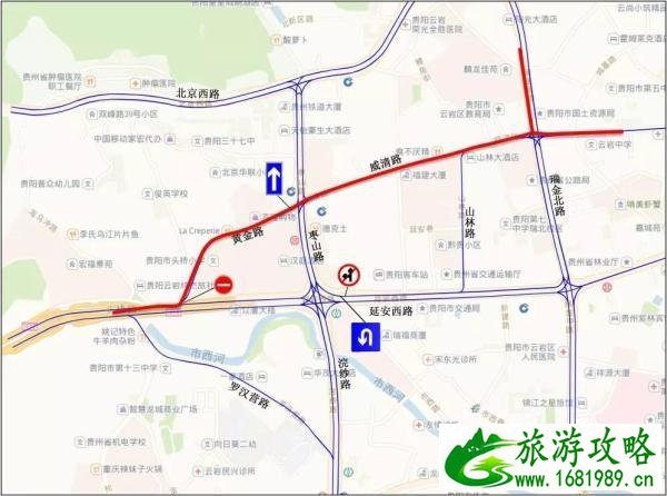 2022年贵阳施工路段交通管制时间路段+公交调整线路