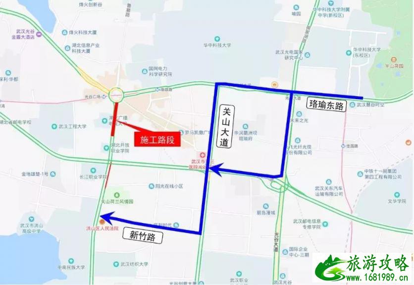 2022武汉民族大道封闭时间+路段+绕行