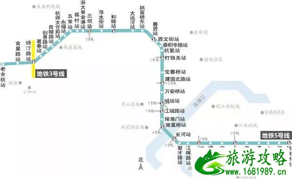 2022杭州地铁5号线开通时间+站点