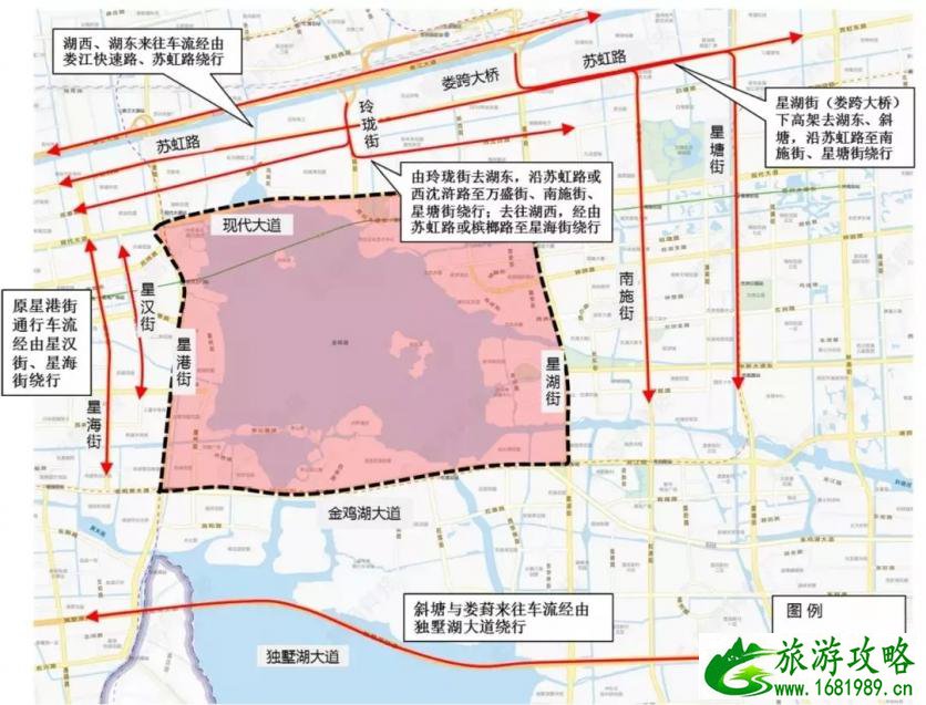 2022苏州环金鸡湖国际半程马拉松交通管制+时间+路线