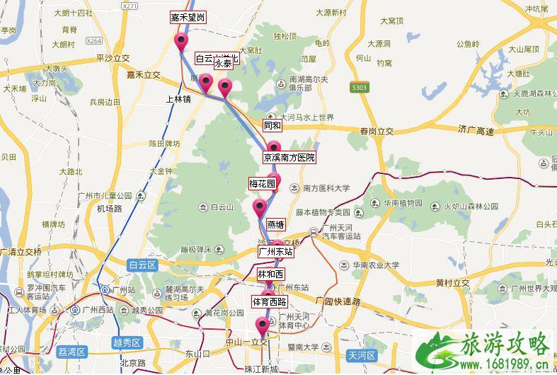 广州地铁线路图高清版2022最新版本