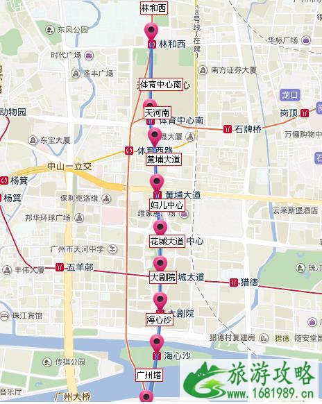 广州地铁线路图高清版2022最新版本