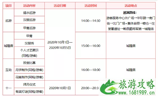 2020年十一国庆节深圳景点活动时间表汇总