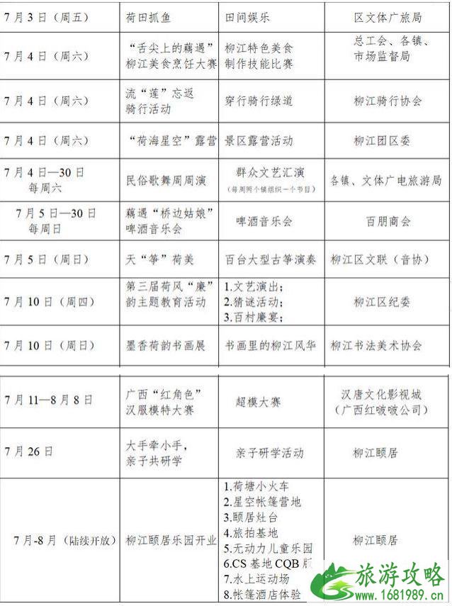 柳江荷花节2020是什么时候和地址 柳江荷花节活动攻略