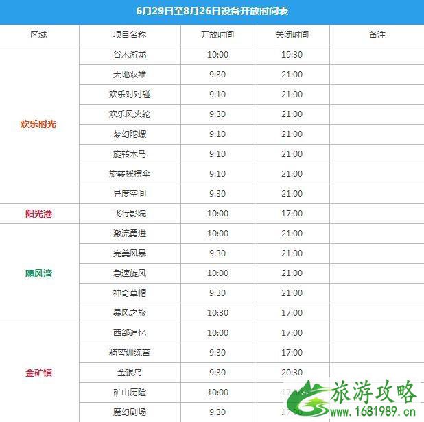 2022上海欢乐谷夜场时间+门票价格+项目