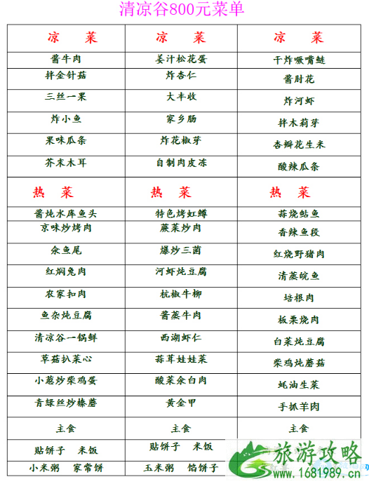 2022北京清凉谷风景区门票价格+交通+食宿