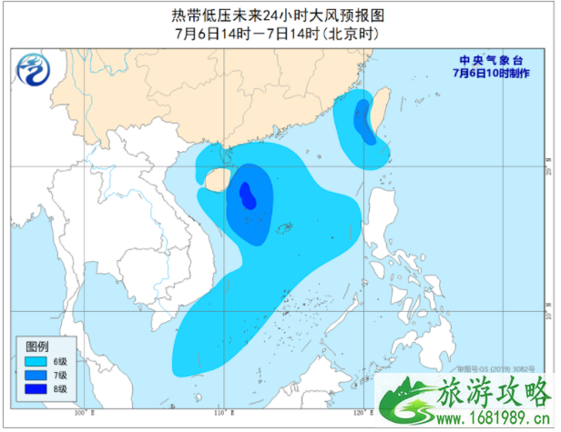 2021年7月海南热带低压台风走向 南海热带低压最新消息 琼州海峡轮渡将停运