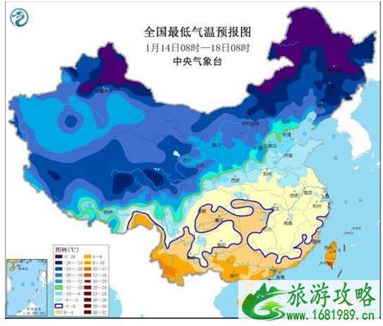 2021年寒潮来临 部分地区降温超10℃