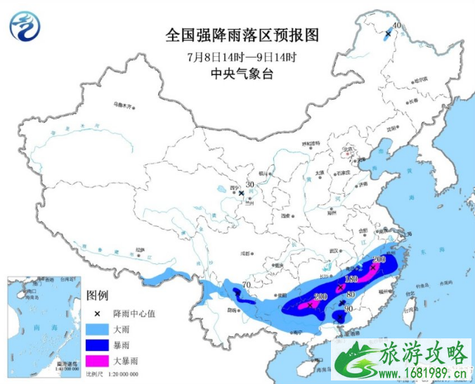 7月浙江暴雨黄色预警 浙江西南部江西中北部大暴雨来袭