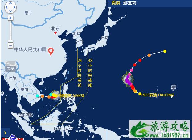 台风娜基莉路径图 2022台风娜基莉导致中国哪些区域降温