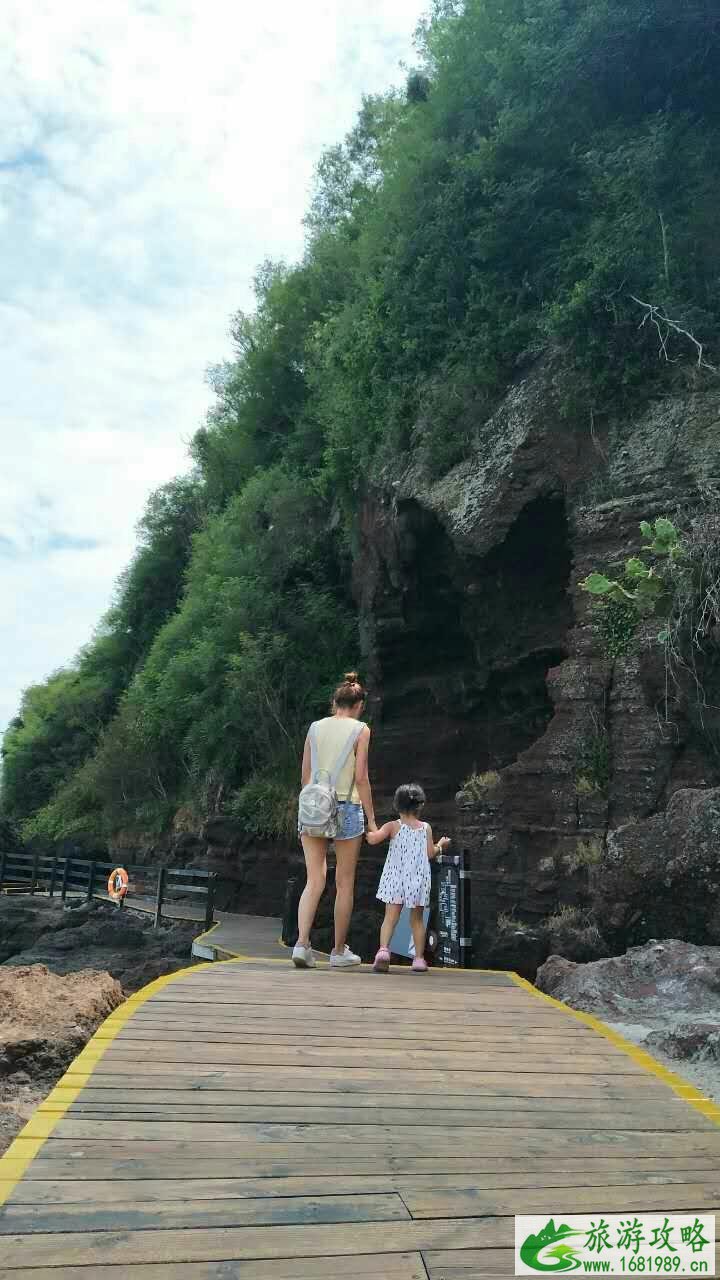 北海涠洲岛美女妈妈女儿母女游记