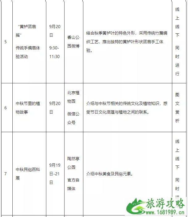 2021北京中秋节有什么活动-活动汇总