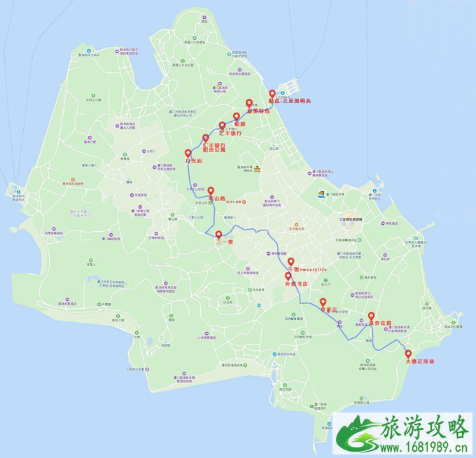 厦门鼓浪屿游玩路线推荐 鼓浪屿怎么上岛