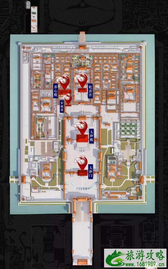 故宫养心殿平面图 故宫养心殿文物介绍