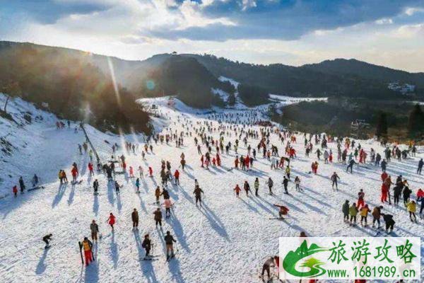 受疫情影响天津蓟县盘山滑雪场暂时关闭