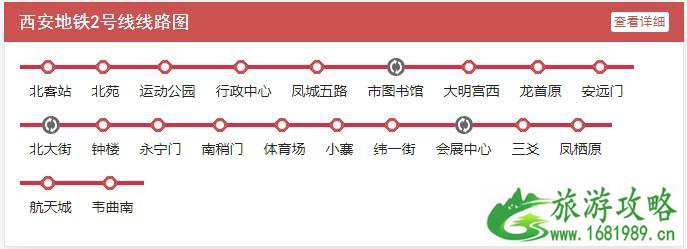 2021西安地铁线路图最新版(持续更新)