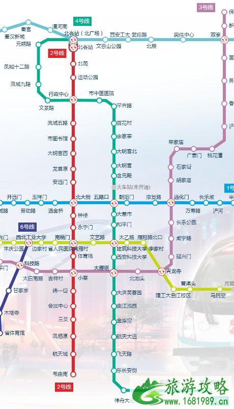 2021西安地铁线路图最新版(持续更新)