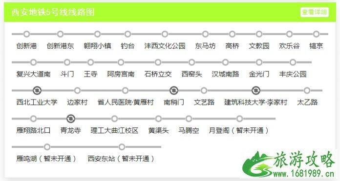 2021西安地铁线路图最新版(持续更新)