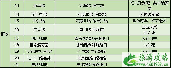 上海打造118条花道 上海全市各区域花道汇总