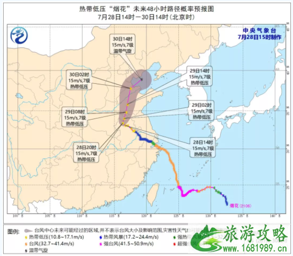 2021年7月大连到烟台航线因台风停航