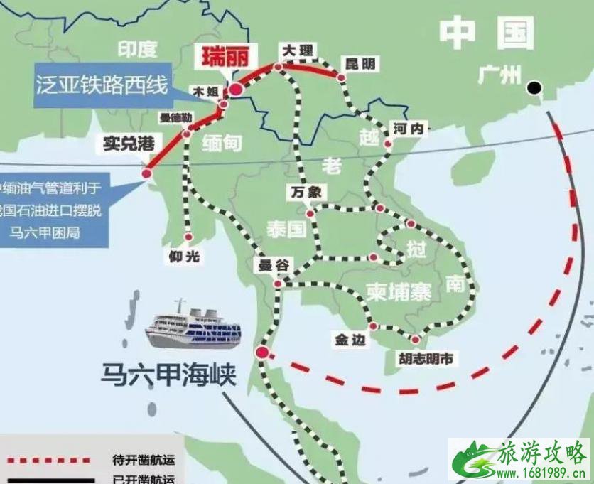 大瑞铁路线路图及最新进展2021