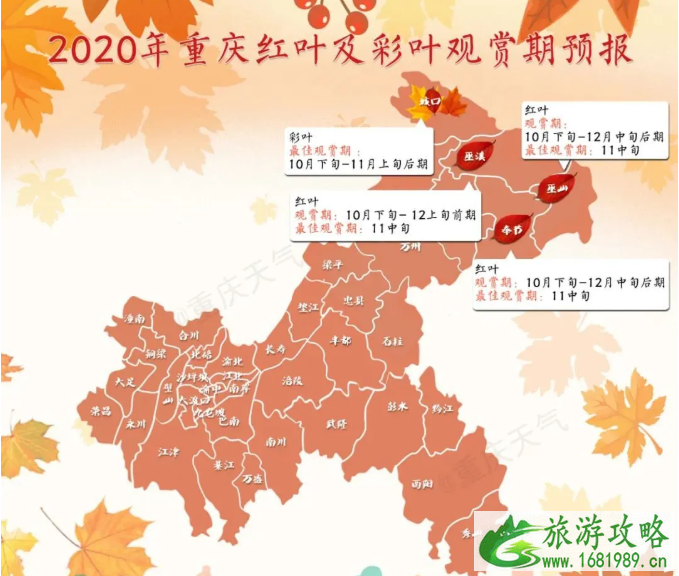 重庆红叶景区有哪些地方 2020重庆红叶观赏预期图