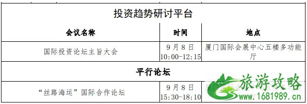 2020厦门国际投资贸易洽谈会时间活动详情-限行信息及接驳专线