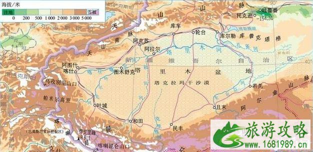 塔里木盆地环形铁路旅游路线