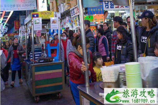 韩国全州南部市场夜市地址和开放时间和介绍