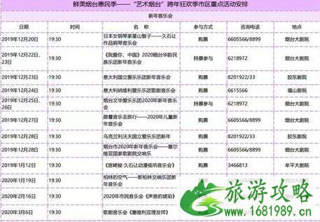 烟台跨年2020活动艺术烟台活动时间+活动安排